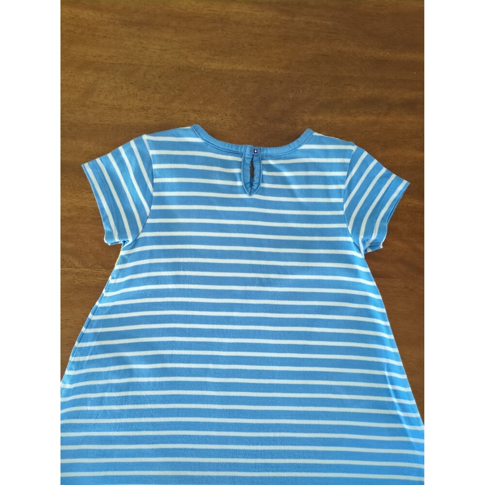 Mini Boden Girls Fun Big Appliqué Dress Easter Egg Friends size 5/6 GUC - Picture 7 of 7
